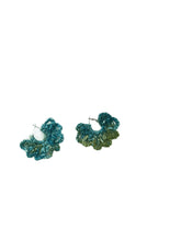 Load image into Gallery viewer, Hand-knit Half Flower Earrings
