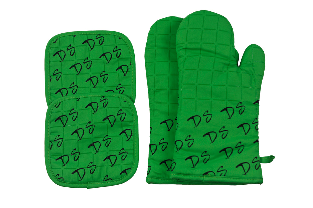 Oven Mitts & Potholder Set