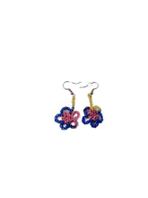 Load image into Gallery viewer, Hand-knit Daisy Earrings
